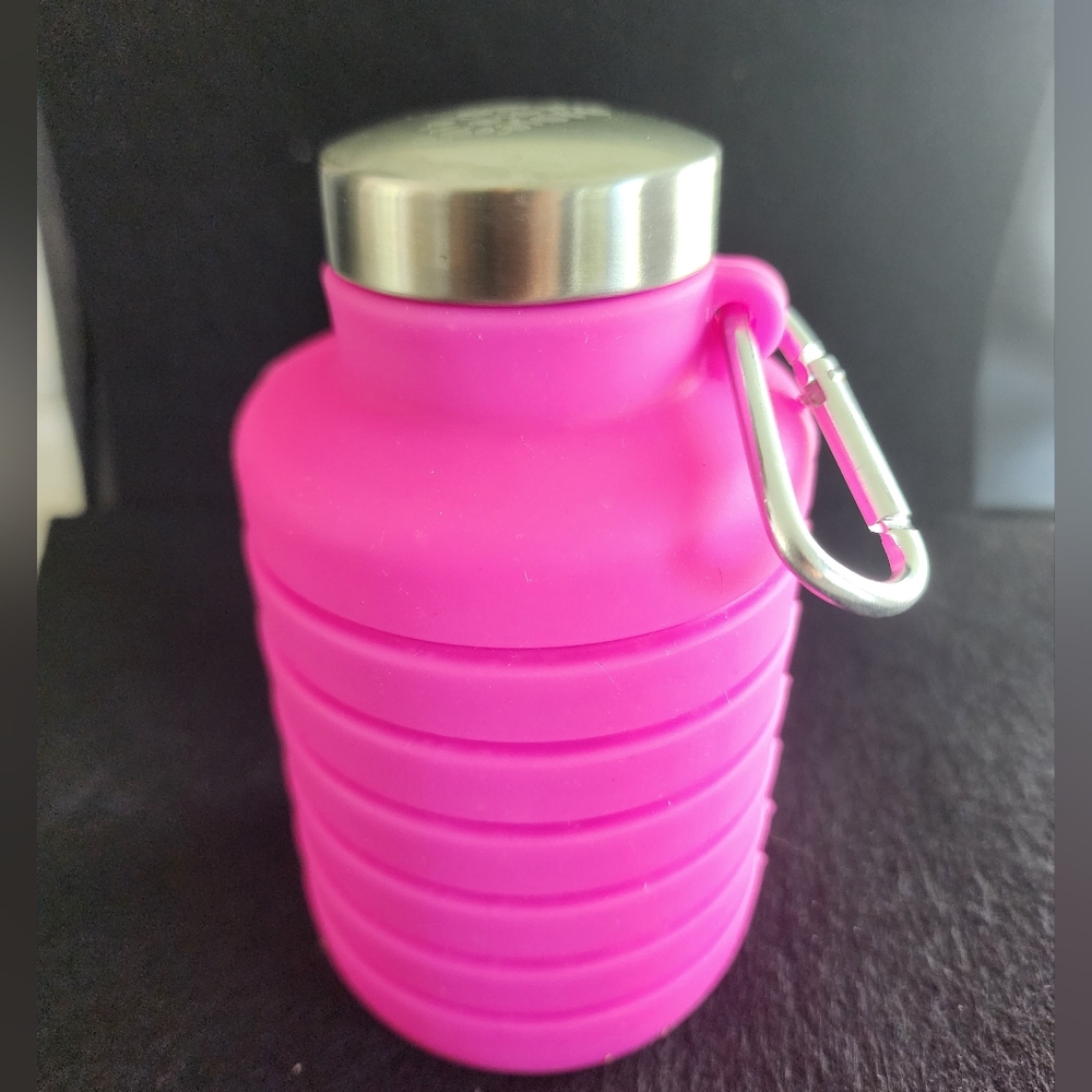 Mayim Collapsable Water Bottle - Hot Pink from Free People Movement